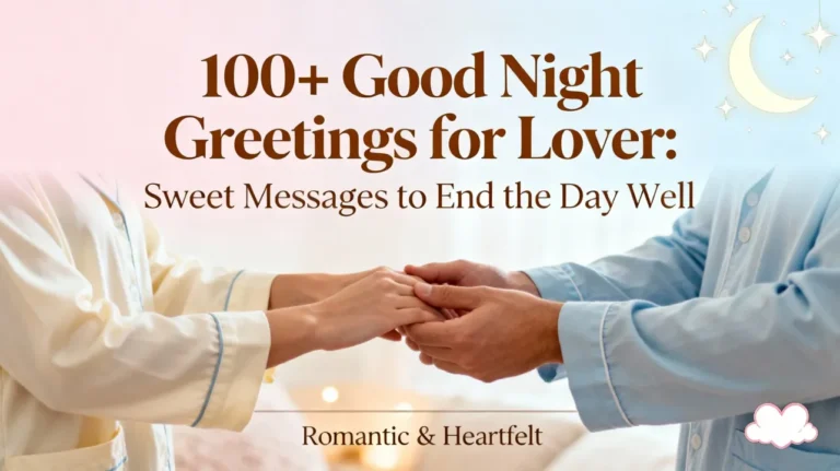 100+ Good Night Greetings for Lover Sweet Messages to End the Day Well
