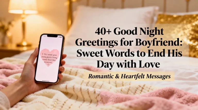 40+ Good Night Greetings for Boyfriend Sweet Words to End His Day with Love