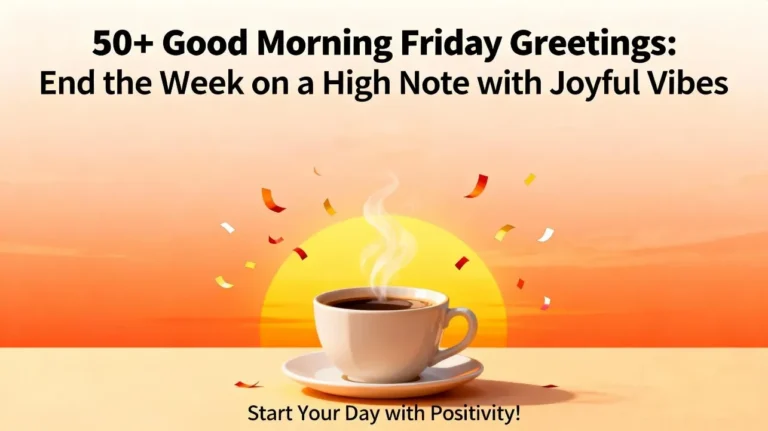 50+ Good Morning Friday Greetings End the Week on a High Note with Joyful Vibes