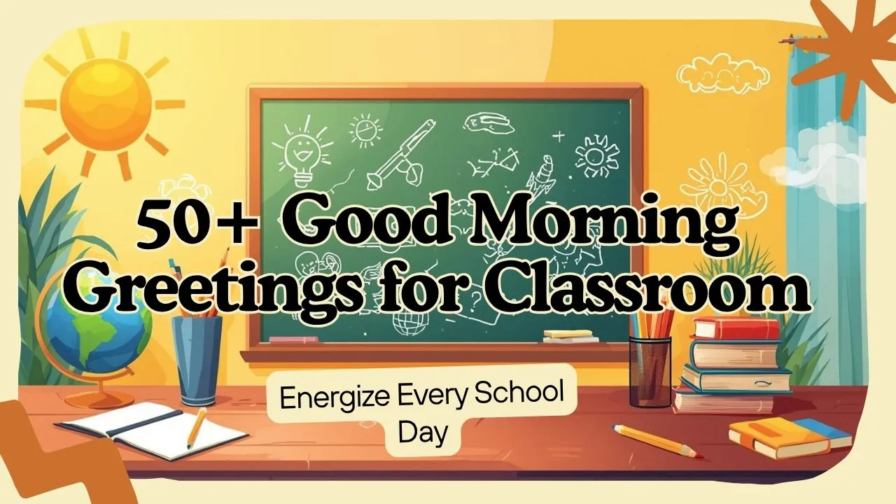 50+ Good Morning Greetings for Classroom Energize Every School Day