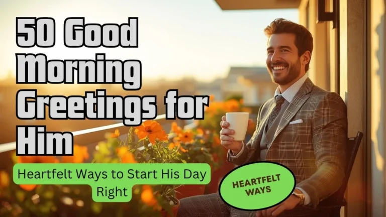 50 Good Morning Greetings for Him Heartfelt Ways to Start His Day Right