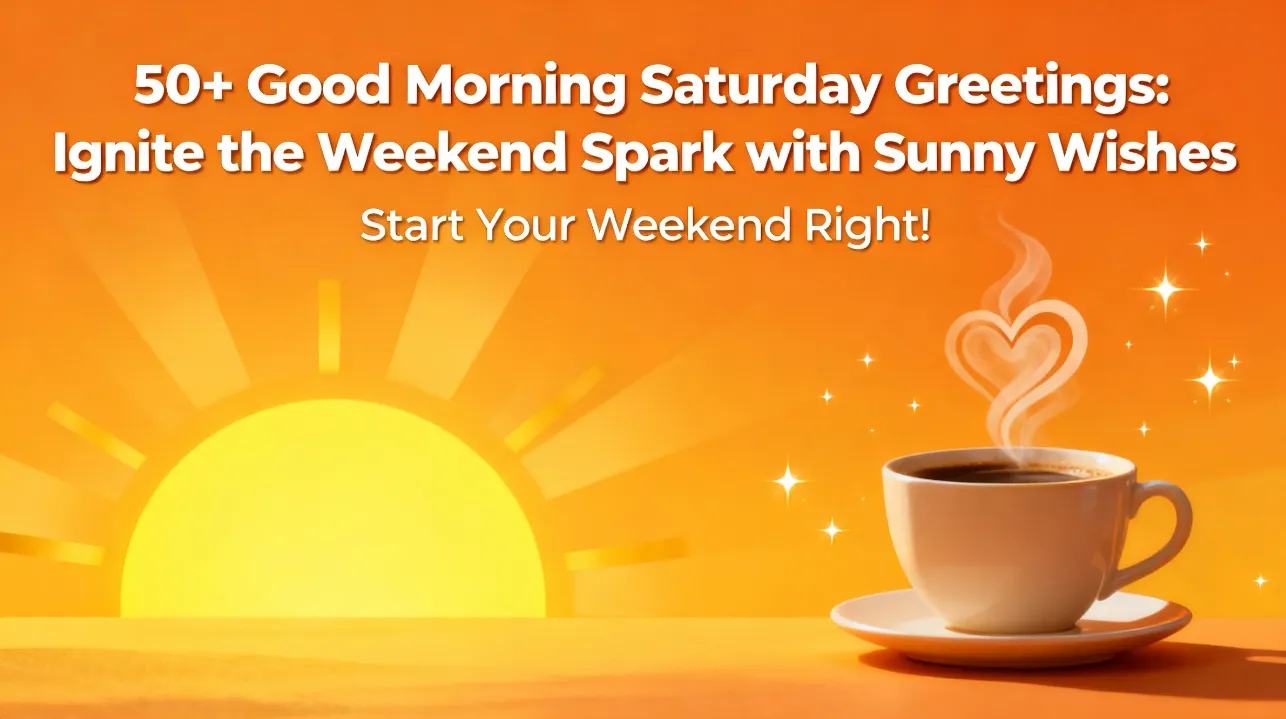 50+ Good Morning Saturday Greetings Ignite the Weekend Spark with Sunny Wishes