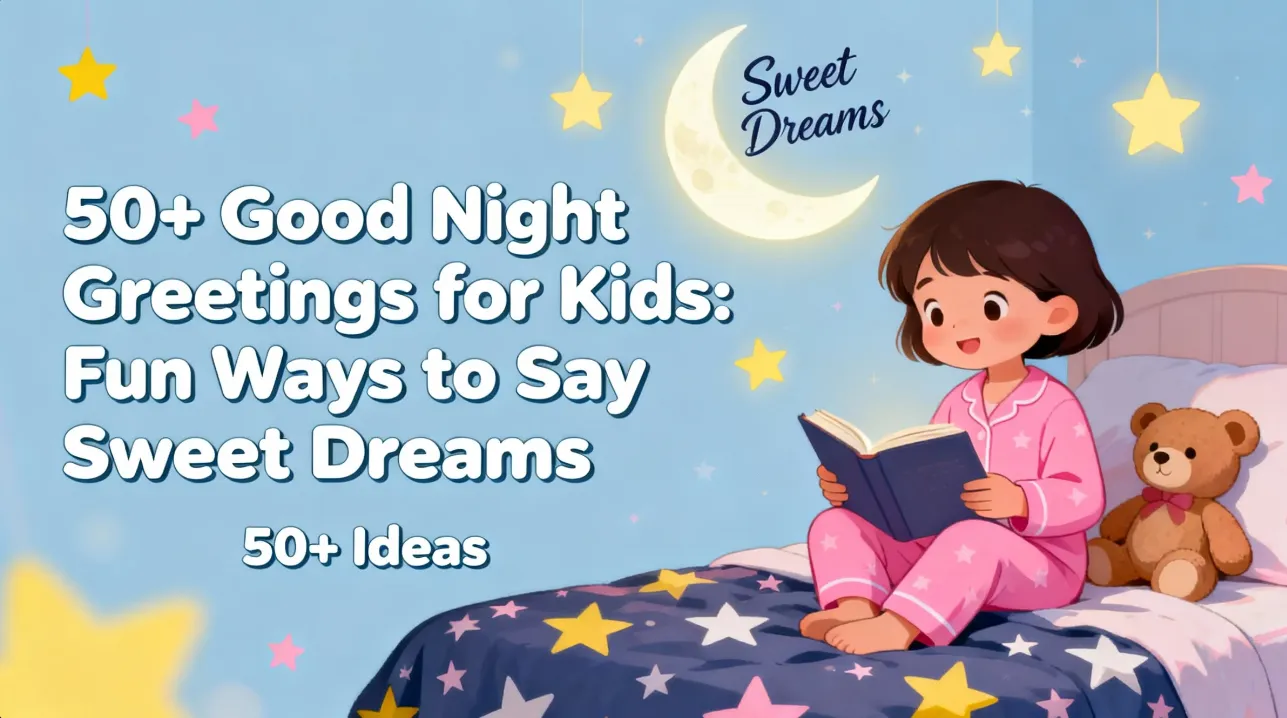 50+ Good Night Greetings for Kids Fun Ways to Say Sweet Dreams
