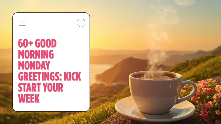 60+ Good Morning Monday Greetings: Kick Starting Your Week the Right Way