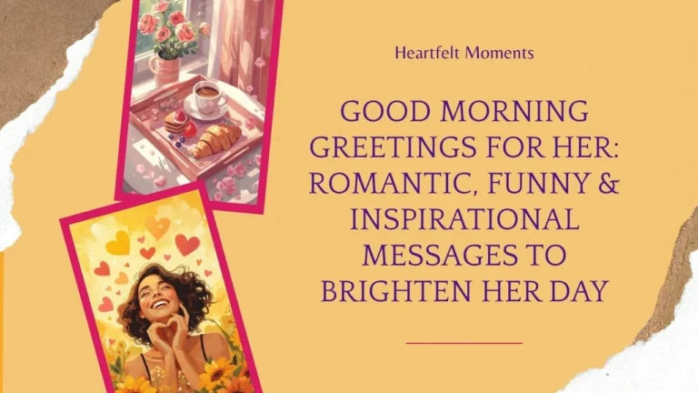 Good Morning Greetings for Her Romantic, Funny & Inspirational Messages to Brighten Her Day