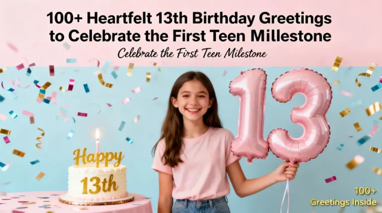 100+ Heartfelt 13th Birthday Greetings to Celebrate the First Teen Milestone