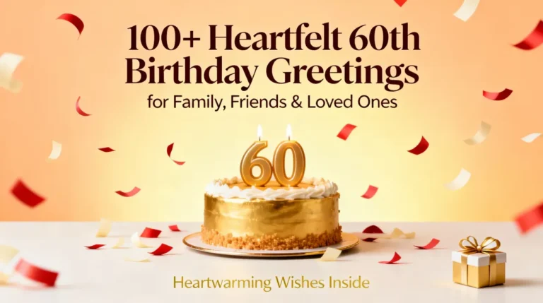 100+ Heartfelt 60th Birthday Greetings for Family, Friends & Loved Ones