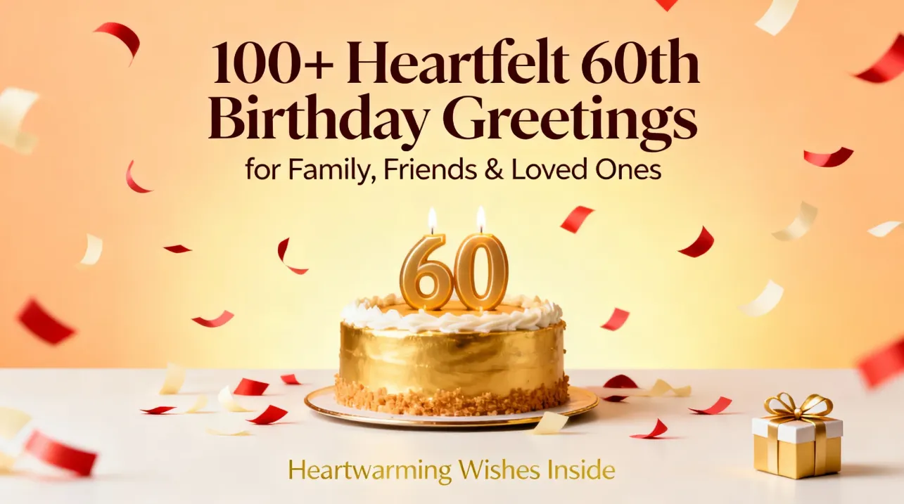 100 Heartfelt 60th Birthday Greetings for Family Friends Loved Ones