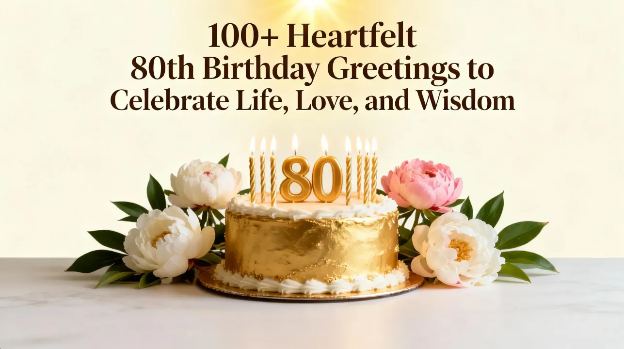 100 Heartfelt 80th Birthday Greetings to Celebrate Life Love and Wisdom