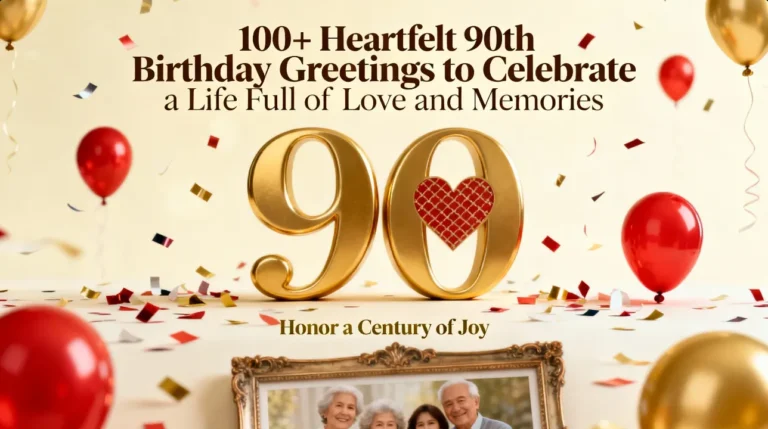 100+ Heartfelt 90th Birthday Greetings to Celebrate a Life Full of Love and Memories