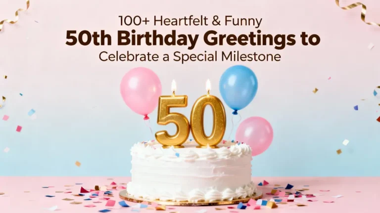 100+ Heartfelt & Funny 50th Birthday Greetings to Celebrate a Special Milestone
