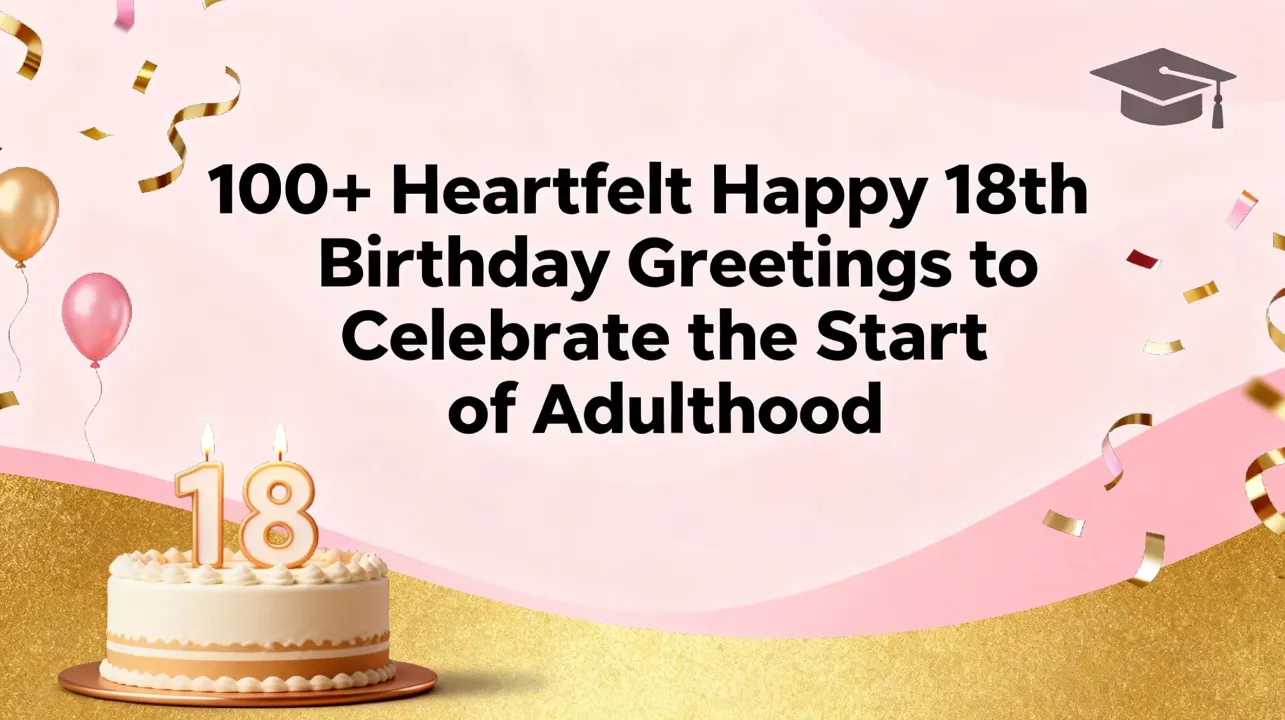 100 Heartfelt Happy 18th Birthday Greetings to Celebrate the Start of Adulthood