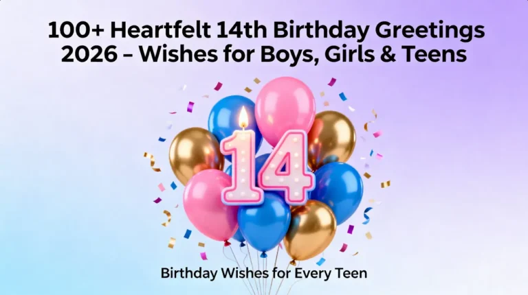 100+ Heartfelt 14th Birthday Greetings 2026 – Wishes for Boys, Girls & Teens 8 100+ Heartfelt 14th Birthday Greetings 2026 – Wishes for Boys, Girls & Teens