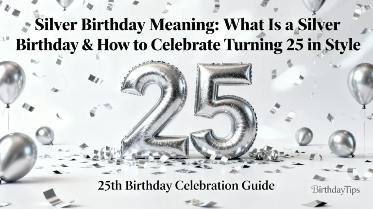 Silver Birthday Meaning What Is a Silver Birthday & How to Celebrate Turning 25 in Style