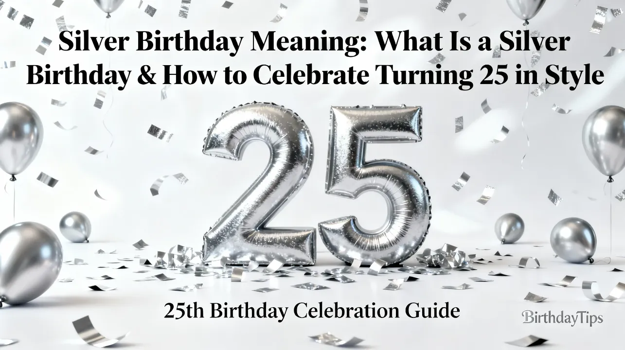 Silver Birthday Meaning What Is a Silver Birthday & How to Celebrate Turning 25 in Style