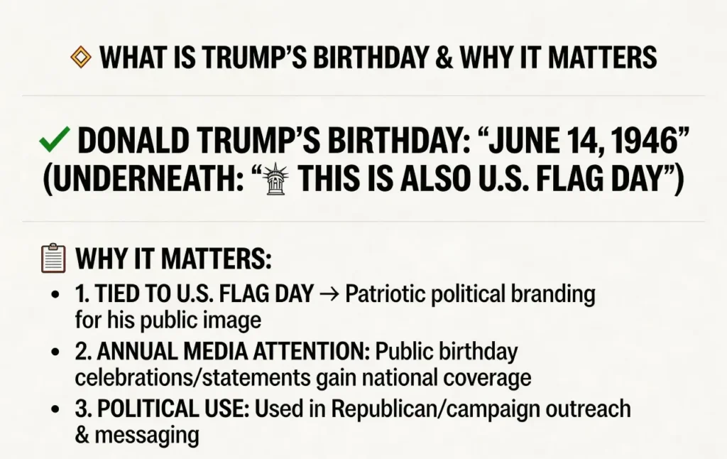 The Basics What Is Trump's Birthday and Why It Matters