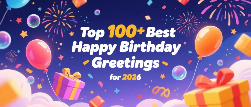 Top 100+ Best Happy Birthday Greetings for 2026