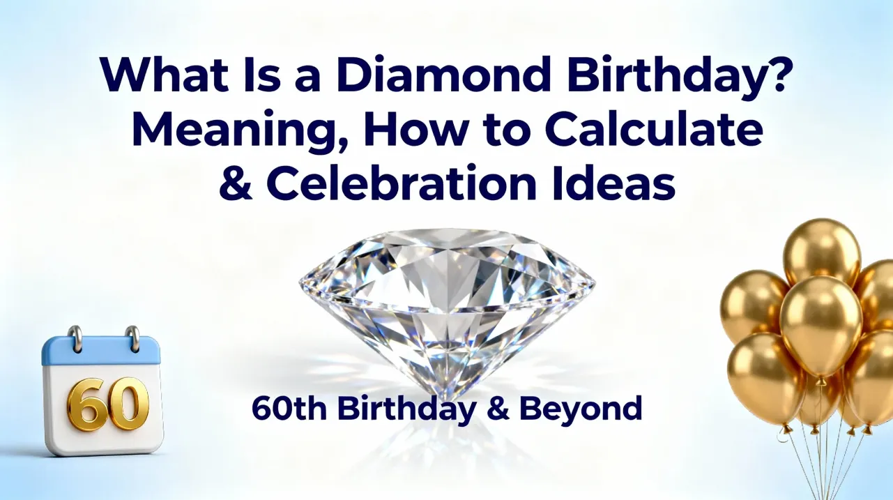 What Is a Diamond Birthday Meaning, How to Calculate & Celebration Ideas