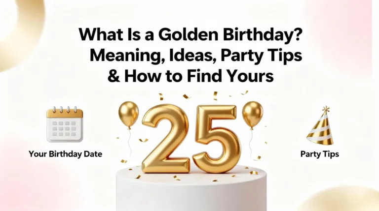 What Is a Golden Birthday Meaning, Ideas, Party Tips & How to Find Yours