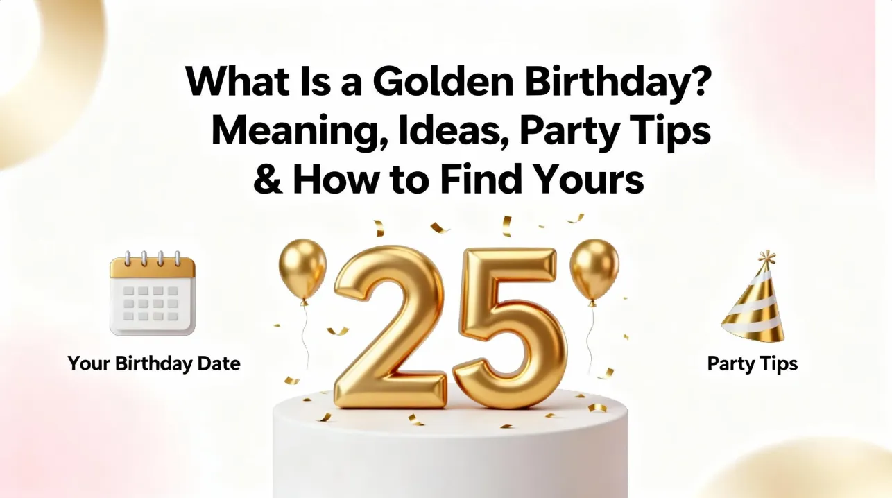 What Is a Golden Birthday Meaning, Ideas, Party Tips & How to Find Yours
