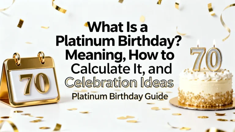 What Is a Platinum Birthday Meaning, How to Calculate It, and Celebration Ideas