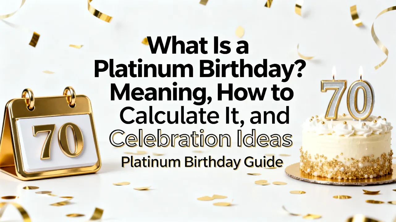 What Is a Platinum Birthday Meaning, How to Calculate It, and Celebration Ideas