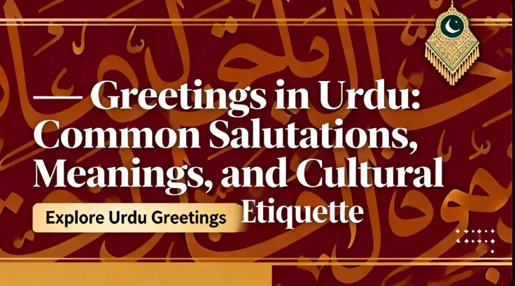 Greetings in Urdu: Common Salutations, Meanings, and Cultural Etiquette