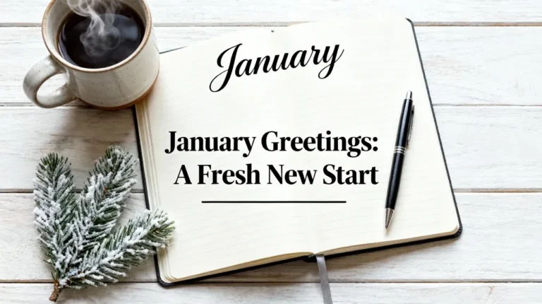 January Greetings Meaningful Messages, Ideas, and Tips for a Fresh New Start