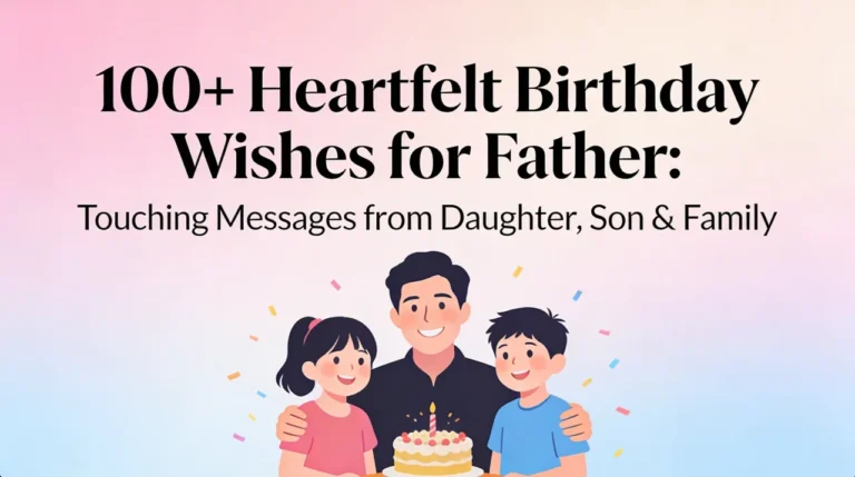 100+ Heartfelt Birthday Wishes for Father Touching Messages from Daughter, Son & Family
