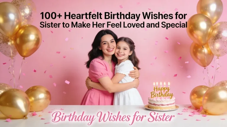100+ Heartfelt Birthday Wishes for Sister to Make Her Feel Loved and Special