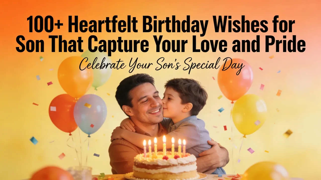 100+ Heartfelt Birthday Wishes for Son That Capture Your Love and Pride