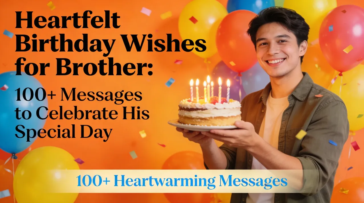 Heartfelt Birthday Wishes for Brother 100+ Messages to Celebrate His Special Day